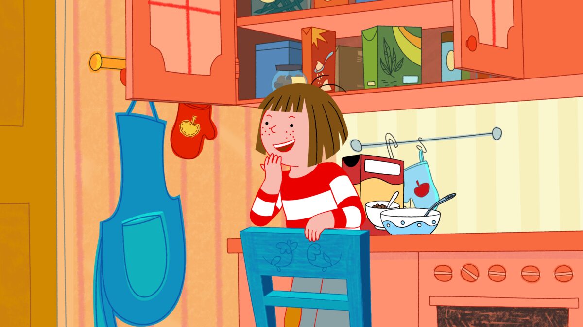 Kadr: Basia i gotowanie