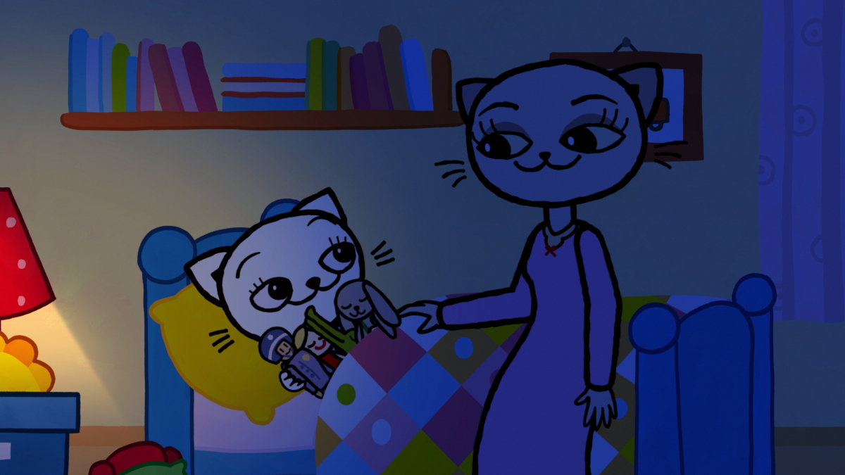 Kadr: Kicia Kocia nie może zasnąć