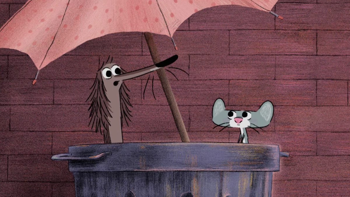 Kadr: Zapchlony Kundel nad morzem