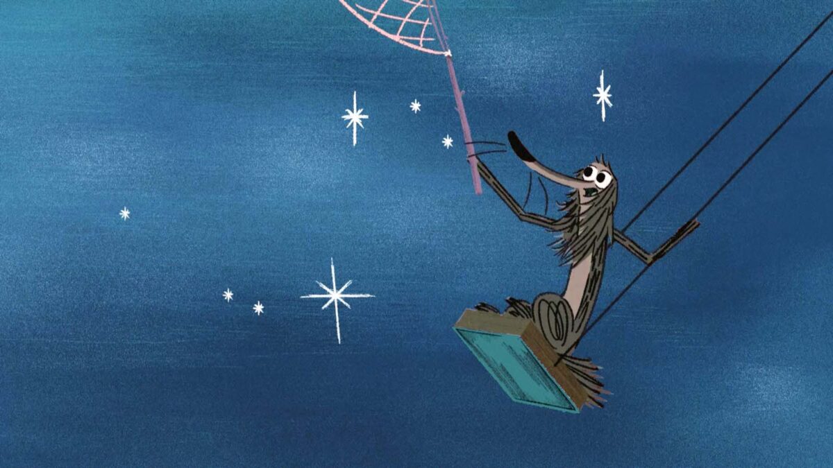 Kadr: Zapchlony Kundel i gwiazda