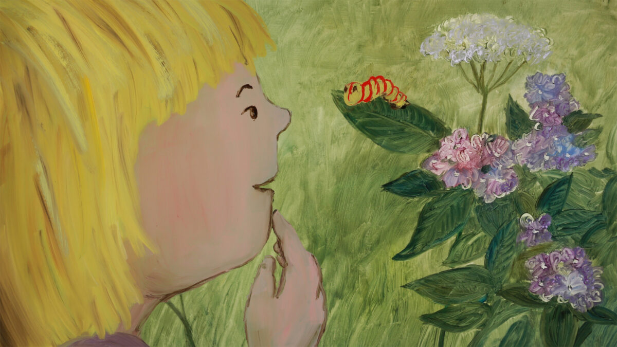 Kadr: Zuzia w ogrodzie