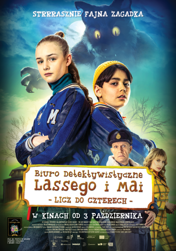 Plakat: Biuro Detektywistyczne Lassego i Mai. Licz do czterech