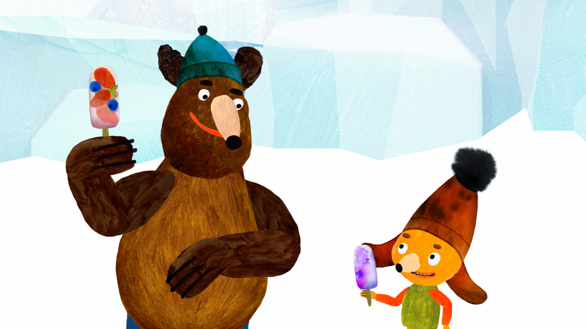 Kadr: Historie misiów łasuchów: kierunek biegun