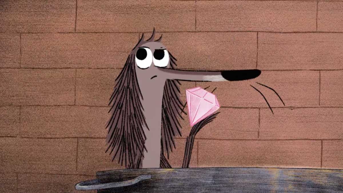 Kadr: Zapchlony kundel i diament