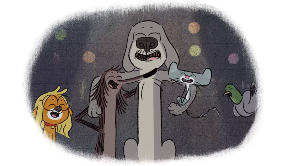 Kadr: Zapchlony kundel i klatka numer 5