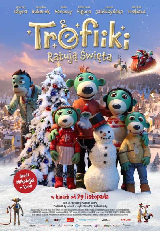 Plakat: Trefliki ratują Święta
