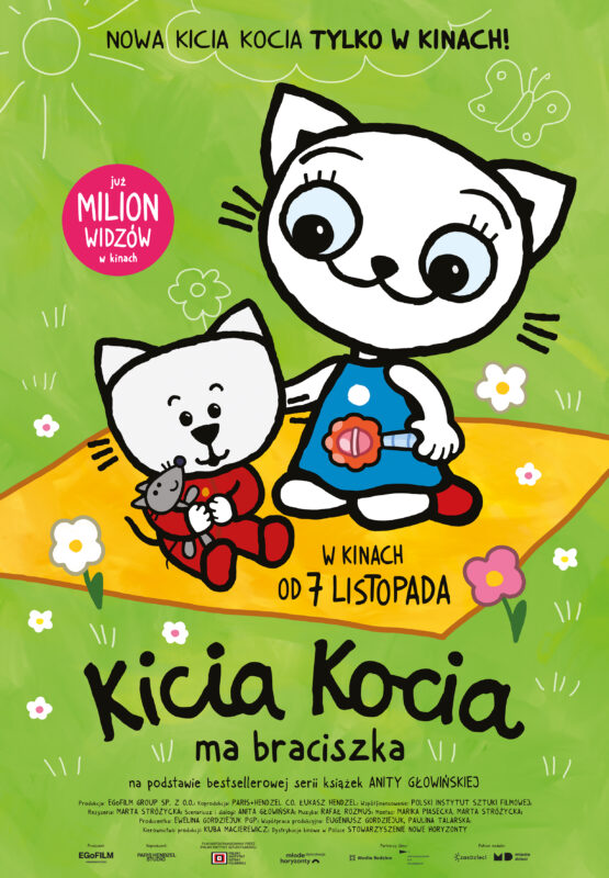 Plakat: Kicia Kocia ma braciszka