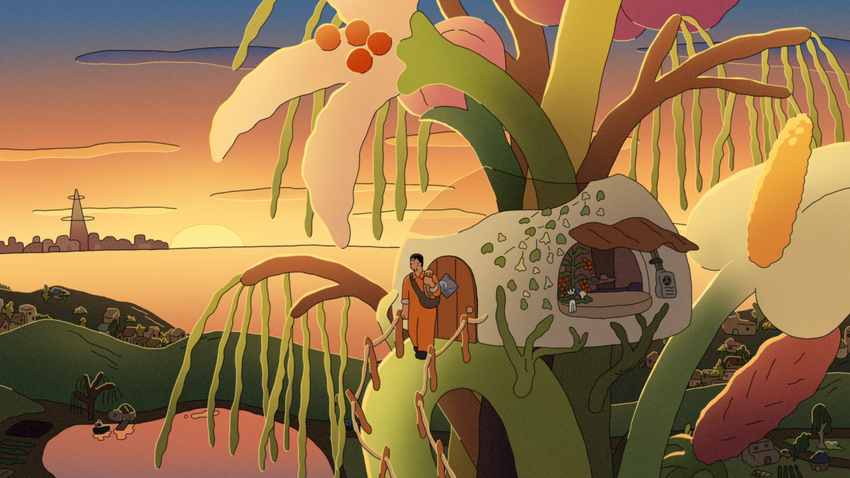 Kadr: Mały ogród przy oknie