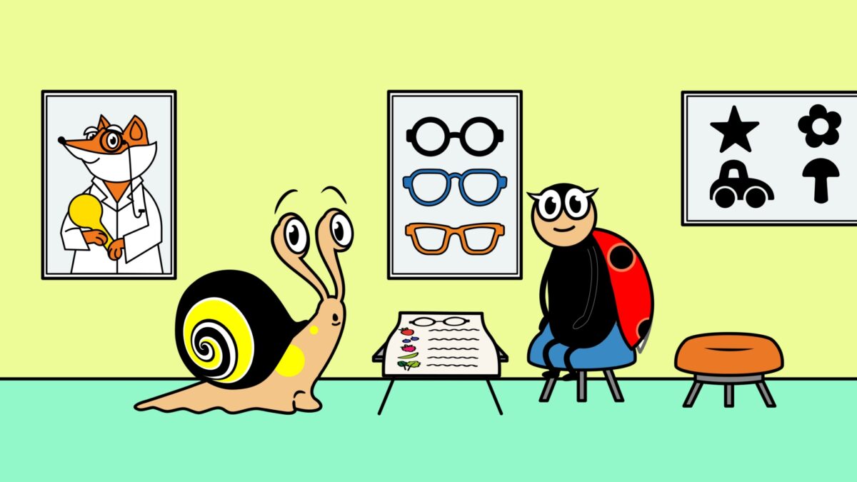 Kadr -Baczne oczka: Nie do wiary, Onka nosi okulary!